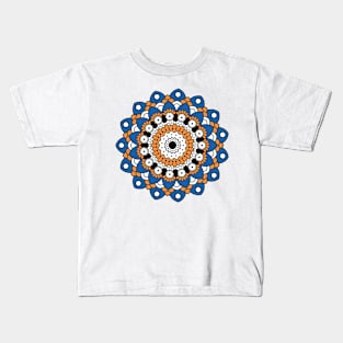 Beautiful Geometry Floral Mandala Kids T-Shirt